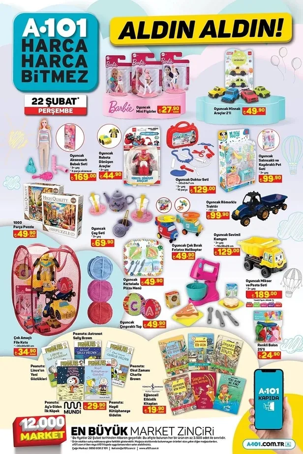 23 Şubat A101 aktüel ürünler kataloğu yayında! A101’e yarın Toshıba smart TV, SEG ankastre set, Kiwi koltuk ve halı yıkama makinesi…