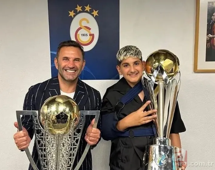 Benzerlikleri şaşırttı! Okan Buruk oğlu için eski eşiyle bir araya geldi 3