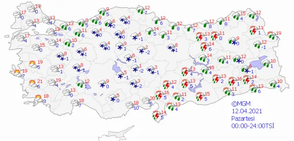 1618085974571.png Meteoroloji'den son dakika hava durumu uyarısı! Bu hafta hava nasıl olacak? Sağanak yağış geliyor! - 3