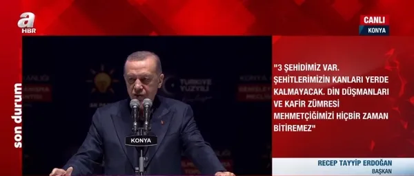Başkan Recep Tayyip Erdoğan: Faizi tek haneye indirdik enflasyon da inecek!