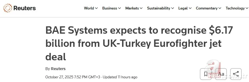 Türkiye'nin Eurofighter alımı dünya basınında! Yunan'dan İsrail'e kim ne dedi? "Başımız ağrıyacak" 8