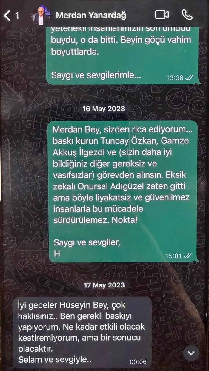 Hüseyin Gün, TELE1 Genel Yayın Yönetmeni Merdan Yanardağ’ı yönlendirmiş!