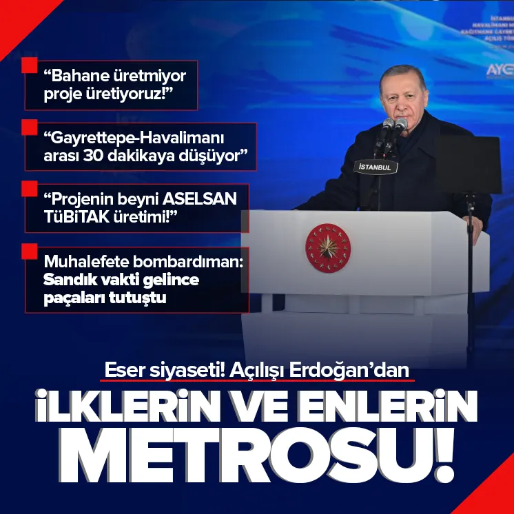 Gayrettepe-Kağıthane metrosu hizmete girdi