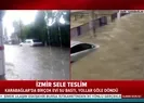 İzmir sele teslim! Vatandaş tepki gösterdi