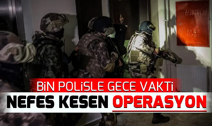 Bin polis katıldı! Nefes kesen anlar...
