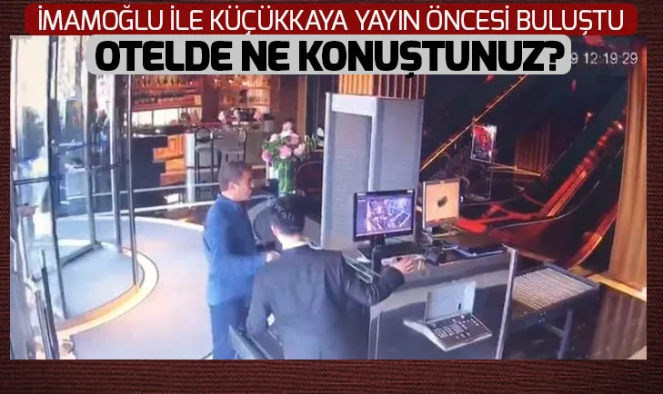 CHP adayı Ekrem İmamoğlu ile İsmail Küçükkaya yayından önce buluştu