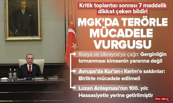 Başkan Erdoğan liderliğinde kritik MGK