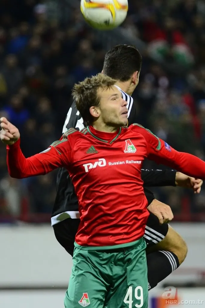 Lokomotiv Moskova - Beşiktaş maçından kareler 19