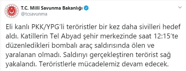 Tel Abyad'da bombalı saldırı - 1