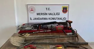 Mersin’de kaçak kazı yapan şahıs yakalandı