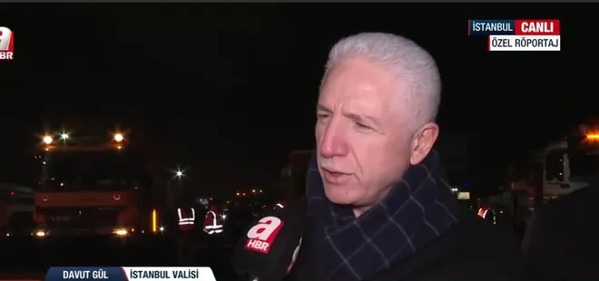 Karla mücadelede alınan önlemler ne? İstanbul Valisi Davut Gül A Haber’de açıkladı: 10 bin 350 araç ile 35 binin üzerinde personel sahada