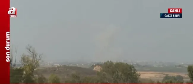 Katil İsrail’in çocuk katliamı | A Haber çatışma bölgesinde! Canlı yayında bombardıman