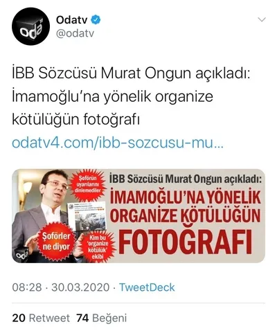 Oda TV Fazilet Durağı yalanını 11 defa haber yapmış!