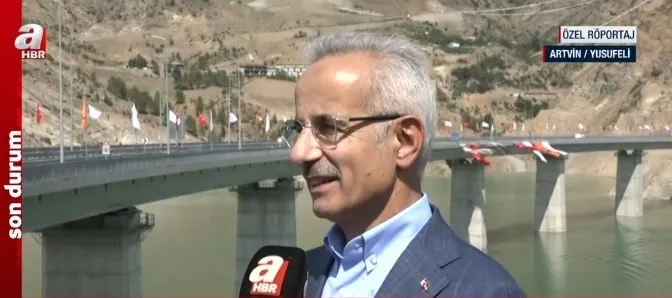 Türkiye Yüzyılı’nda yeni bir devasa proje! Yusufeli Merkez Viyadüğü hizmete açıldı! Ulaştırma Bakanı Uraloğlu A Haber’de