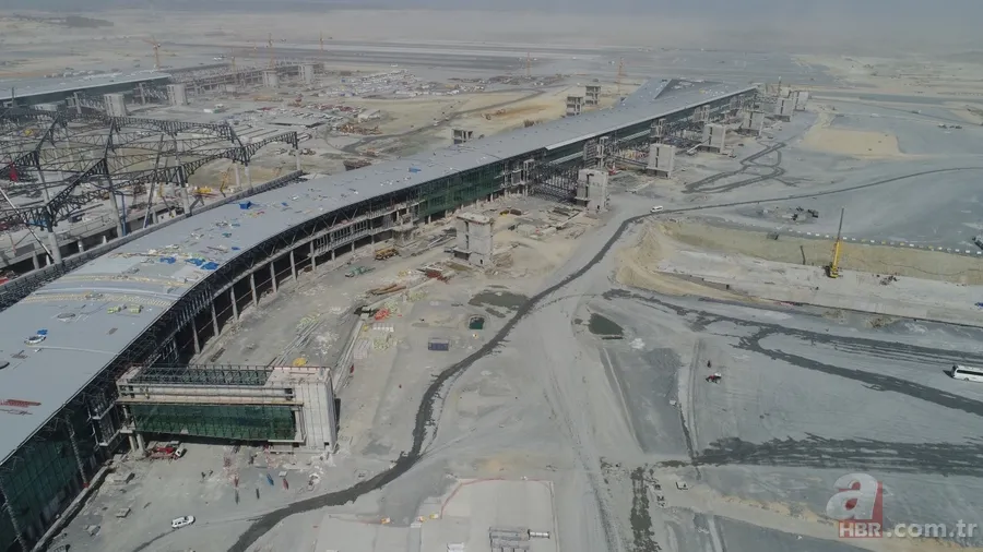 Üçüncü Havalimanı'nın tamamlanan yolcu köprüleri ilk kez görüntülendi 5