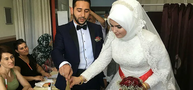 Nikahtan önce sandığa gittiler