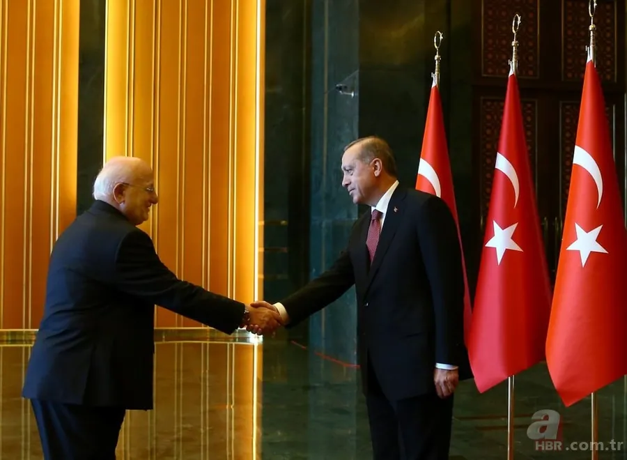 Cumhurbaşkanlığı Sarayı'ndaki tebrik törenine Devlet Bahçeli ilk kez katıldı 19