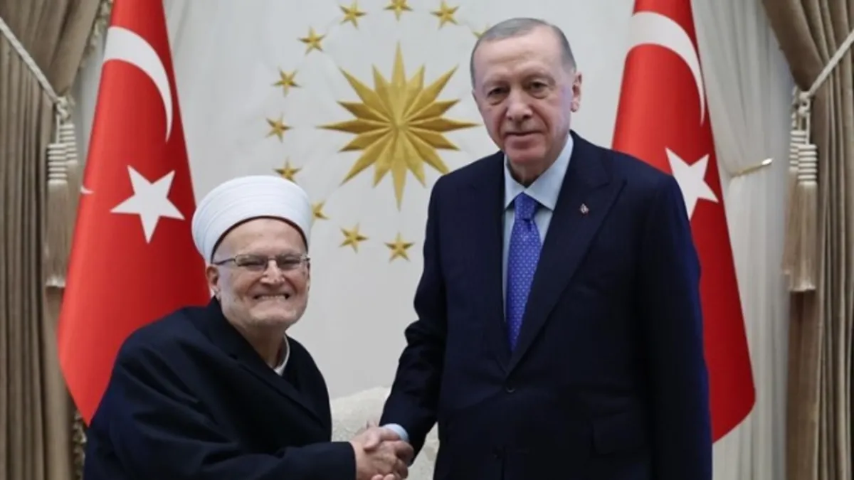 Başkan Erdoğan Külliye'de ağırlamıştı! Mescid-i Aksa İmam Hatibi Sabri'den Erdoğan ve Türkiye'ye teşekkür