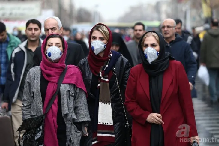 İran’da koronavirüs alarmı! Maskeyle çıktılar...
