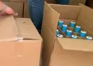Kaçak içki operasyonu polis kamerasına yansıdı