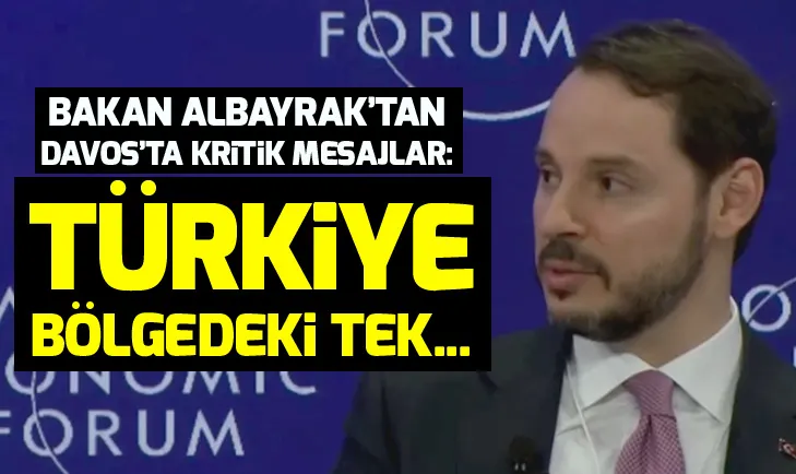 Son dakika: Bakan Berat Albayraktan Davosta flaş mesajlar