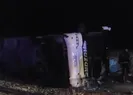 Yozgatta yolcu otobüsü devrildi