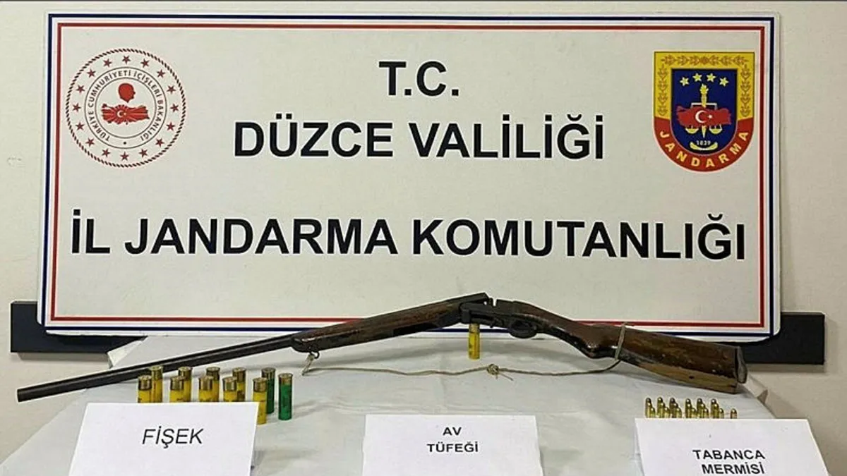 Düzce'de 17 tabanca 9 tüfek ele geçirildi
