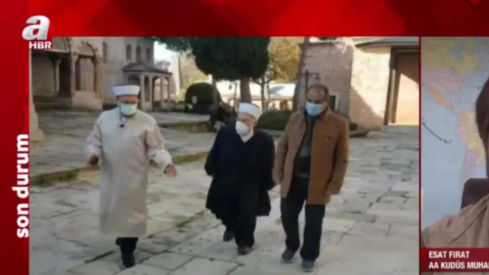 Mescid-i Aksa imamının evine baskın