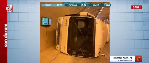 Kuzey Marmara Otoyolu Cebeci Tüneli'nde kamu görevlilerini taşıyan araç kaza yaptı - 4