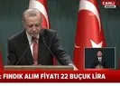 Son dakika: Başkan Erdoğan fındık alım fiyatlarını açıkladı