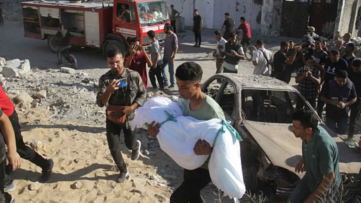 Terör devleti yine kan döktü! Han Yunus'a bombardıman: Çok sayıda ölü ve yaralı var