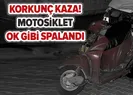 Korkunç kaza! Ok gibi saplandı
