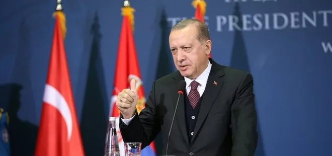 Cumhurbaşkanı Erdoğan Sırbistan’da konuştu