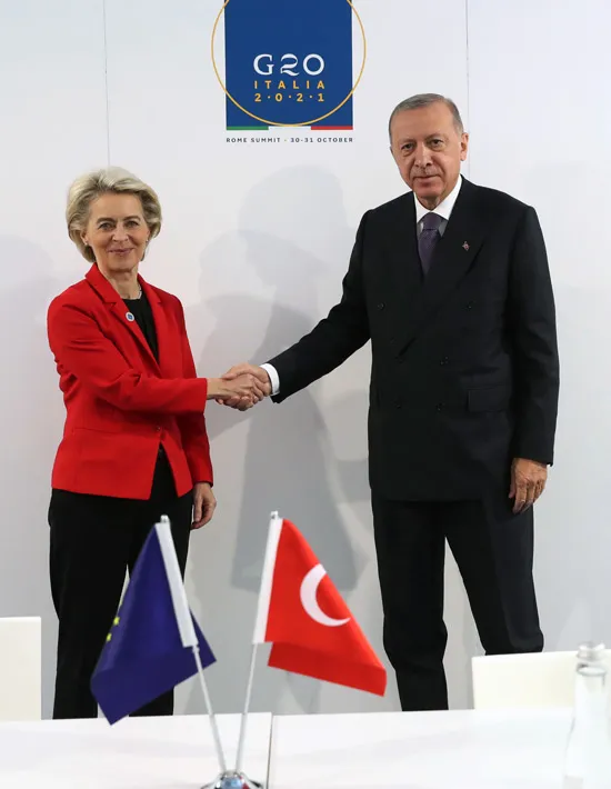 Başkan Erdoğan AB Komisyonu Başkanı Ursula von der Leyen ile görüştü: Türkiye’nin tam üyeliği desteklenmeli