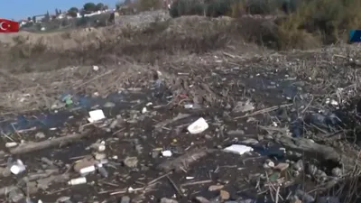 Büyük Menderes çöplüğe döndü