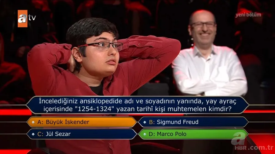 Milyoner'de ilginç anlar! Genç yarışmacı tarih sorusunda şoku yaşadı | Ödül çekini almadan gidiyordu... 5