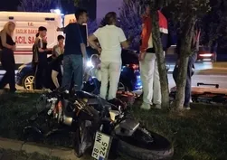 Kayseri Melikgazi’de otomobil ile motosiklet çarpıştı! Yaralı sürücü hastaneye kaldırıldı