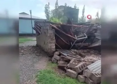 Iğdır’da sağanak yağış yıkıma sebeb oldu