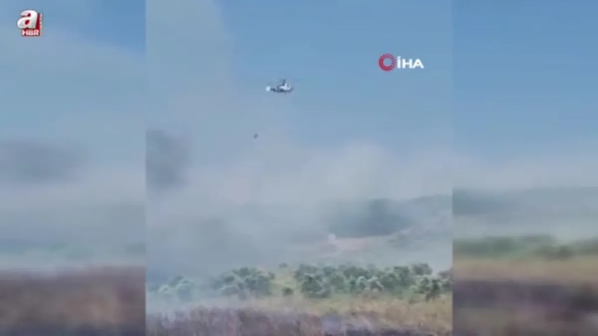 Çanakkale'de tarım arazisinde yangın