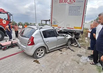 Samsun'da korkunç kaza! TIR'a arkadan çarptı: 2 ölü 2 yaralı