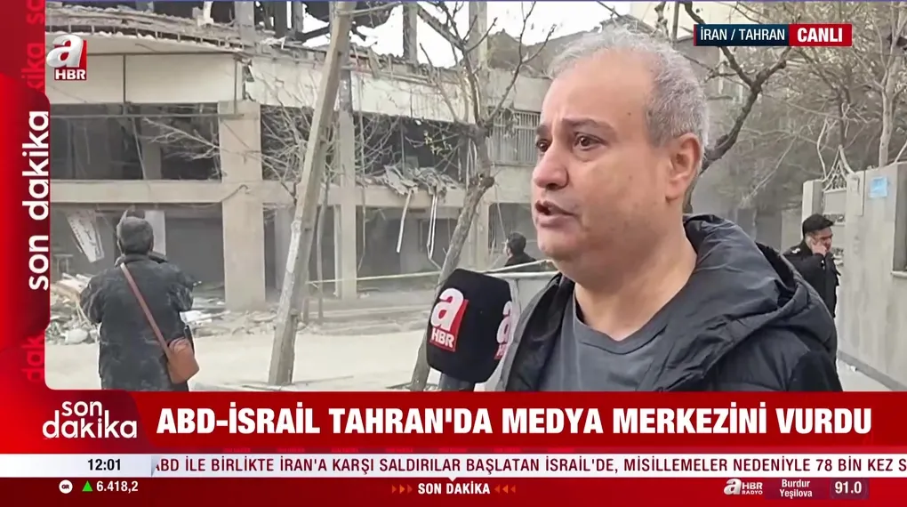 Tahran'da medya merkezine füze saldırısı