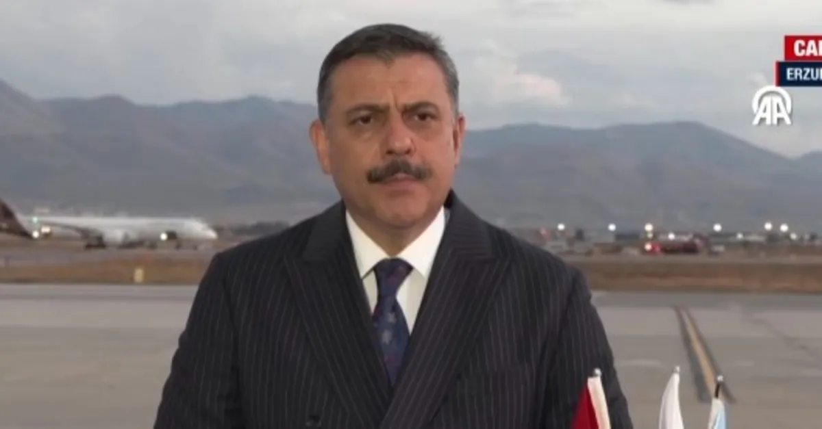 Erzurum havalimanında sıcak saatler!