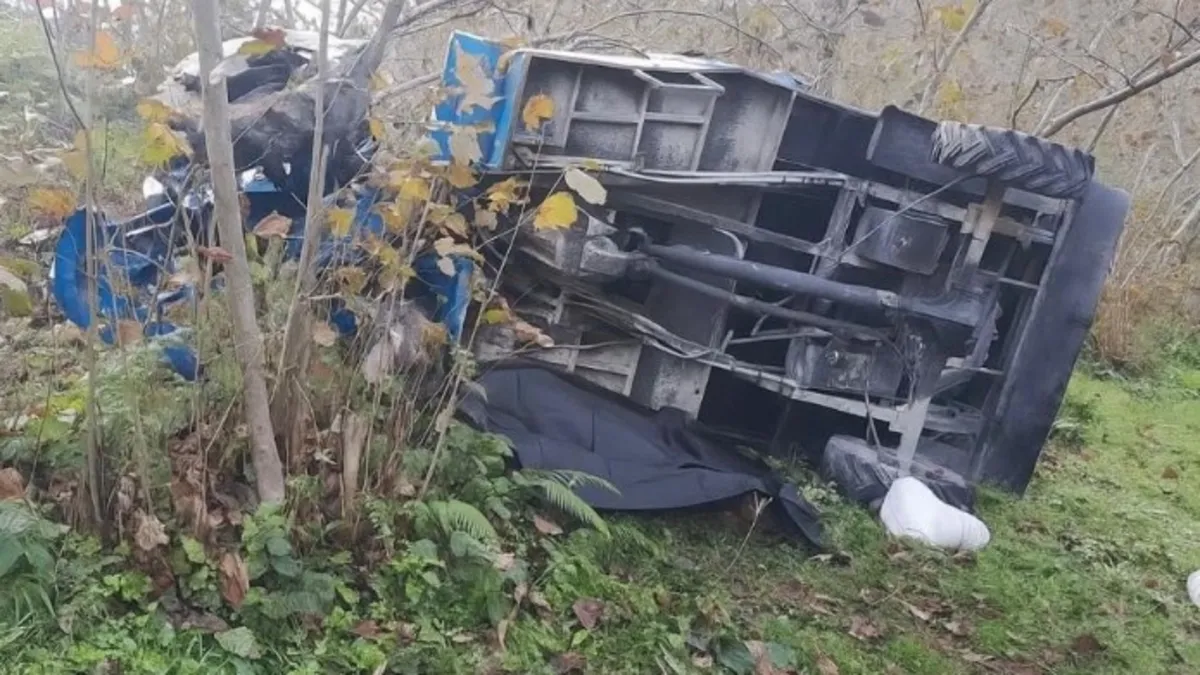 Pat pat uçurumdan yuvarlandı! Ölü ve yaralılar var