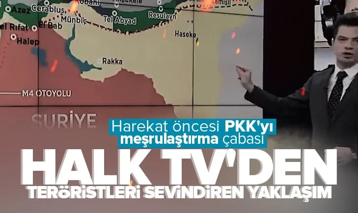 Halk TV’de teröristleri sevindiren yaklaşım! Harekat öncesi PKK’yı meşrulaştırma çabası