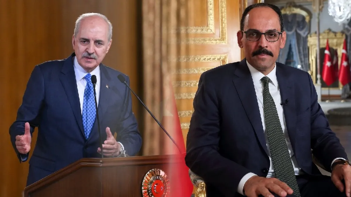 TBMM Başkanı Kurtulmuş ile MİT Başkanı Kalın arasında "Terörsüz Türkiye" zirvesi