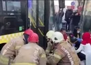 İETT otobüsü durağa çarptı! Çok sayıda yaralı var