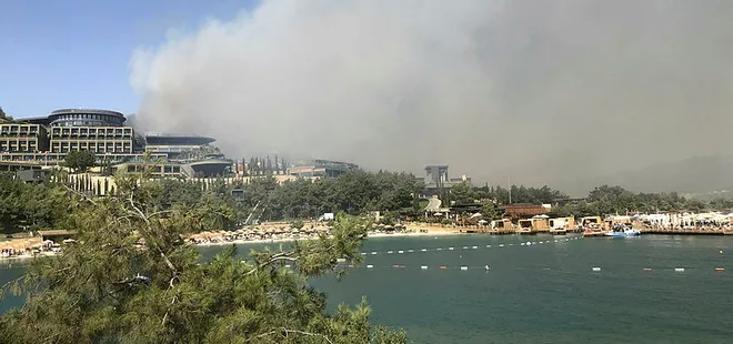 Bodrum’da yangın otele sıçradı! Bodrum’da yangın nedeniyle otel boşaltıldı