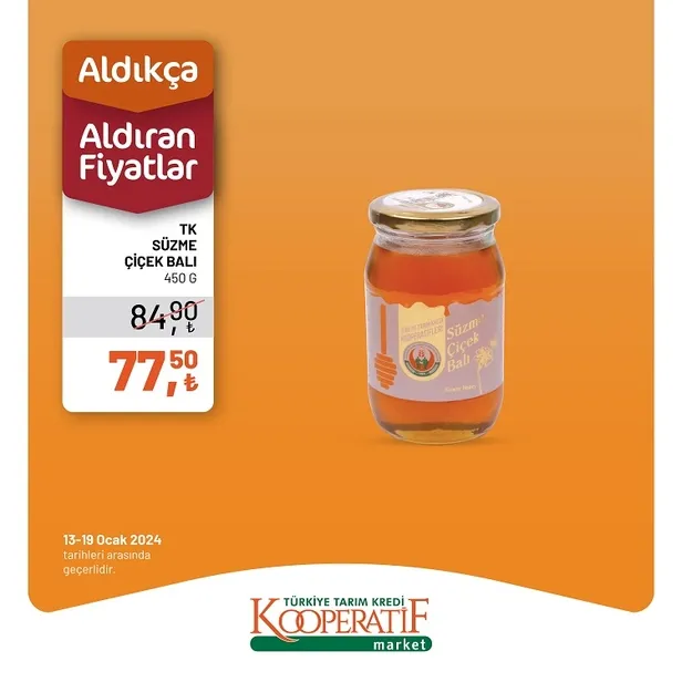 Tarım Kredi Market, 18 Ocak İndirim Kataloğu ile Müşterilerine Cazip Fırsatlar Sunuyor! Salatalık, Soğan, Limon, Çay, Türk Kahvesi ve Fazlası Uygun Fiyatlarla Satışta! - 21