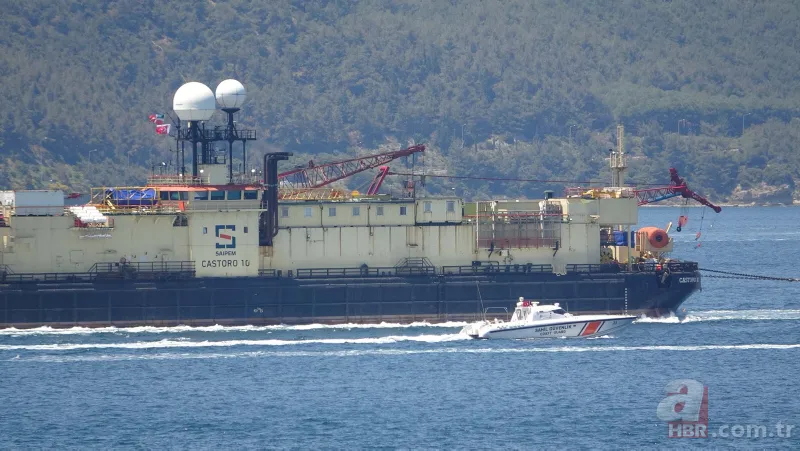Karadeniz gazı için geldi! Castoro 10 Çanakkale Boğazı'ndan geçti 9