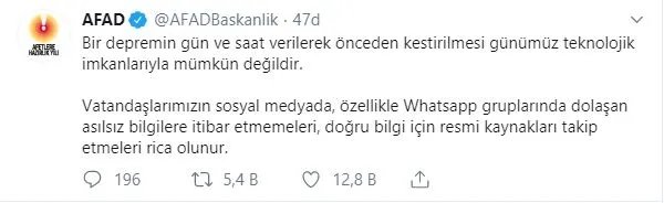AFAD'dan uyarı: İtibar etmeyin - 1